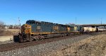 CSX 463 leads the CSX empty grainer.